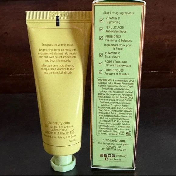PIXI CAVIAR BALM Vitamin-C Brightening mask new in box 1.5 ounces, 45 mL Pixie - Picture 2 of 3
